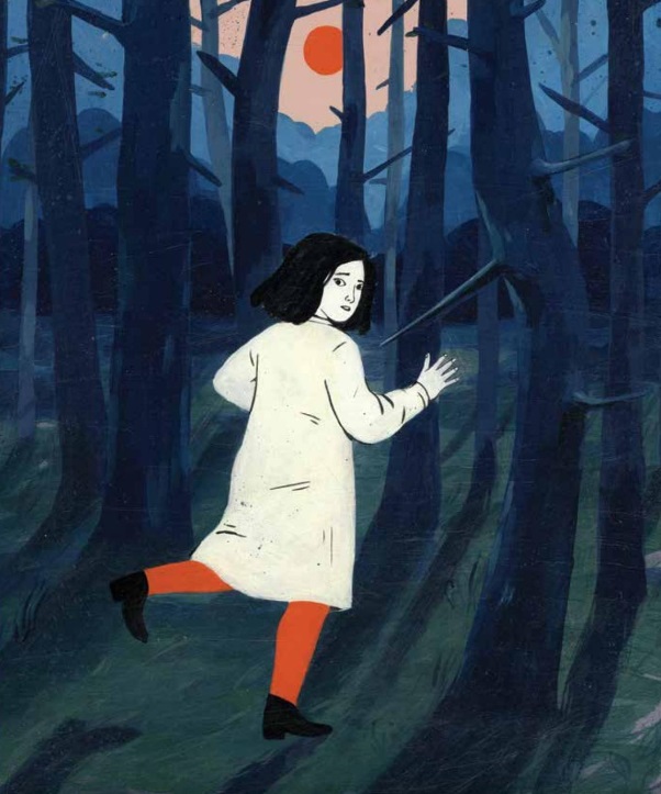 Ilustración de La noche de la huida