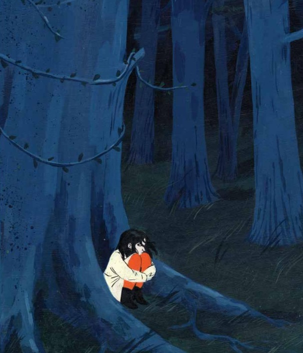Ilustración de La noche de la huida