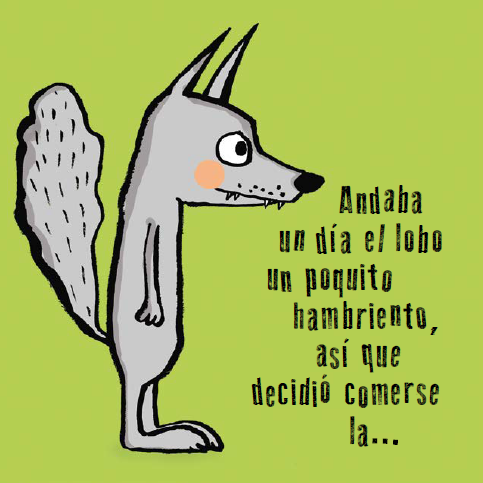 Ilustración de El lobo y la mosca