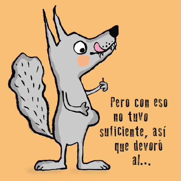 Ilustración de El lobo y la mosca