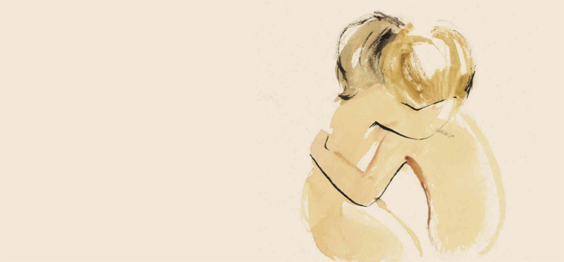 Ilustración de Dos hermanas. Two sisters