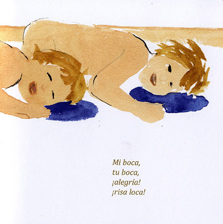 Ilustración de Dos hermanas. Two sisters