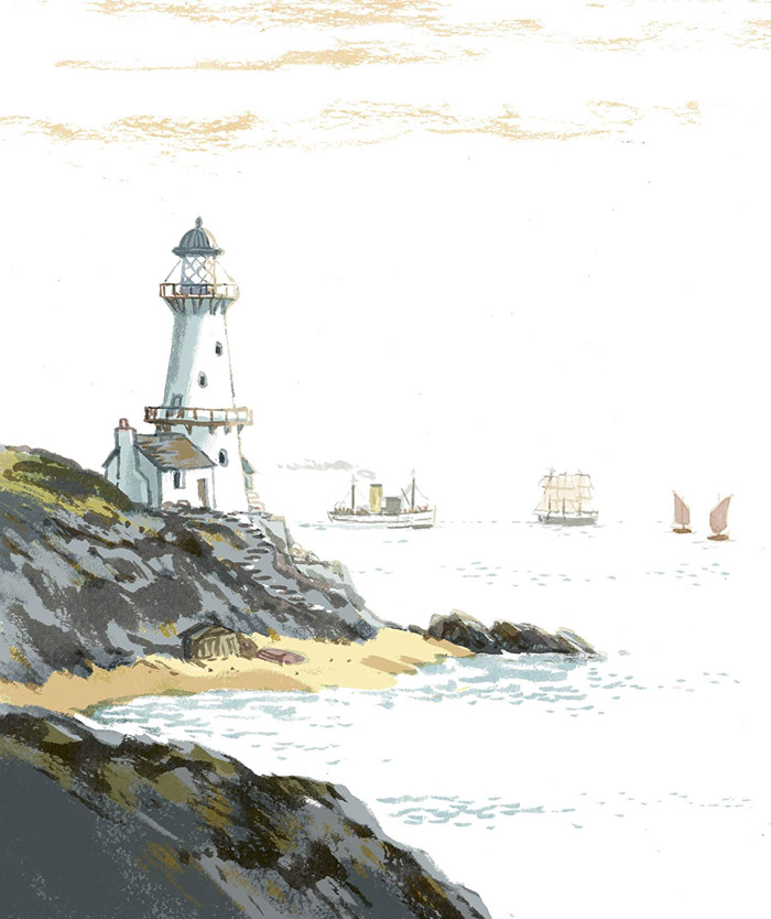 Ilustración de La isla de los frailecillos