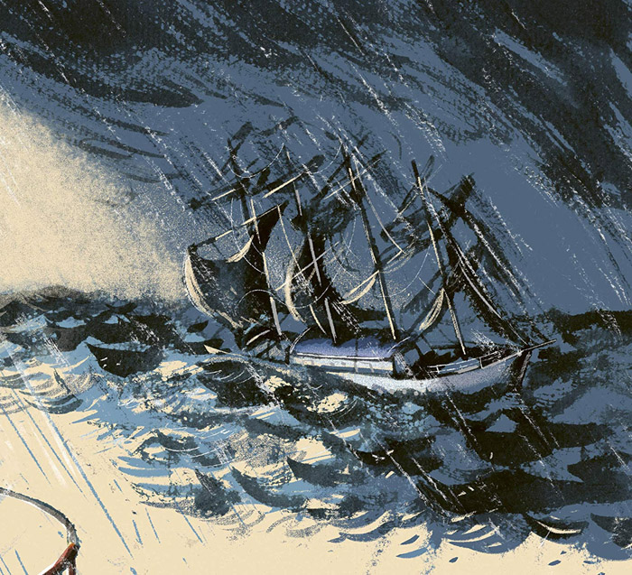 Ilustración de La isla de los frailecillos