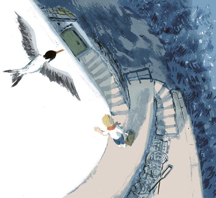 Ilustración de La isla de los frailecillos