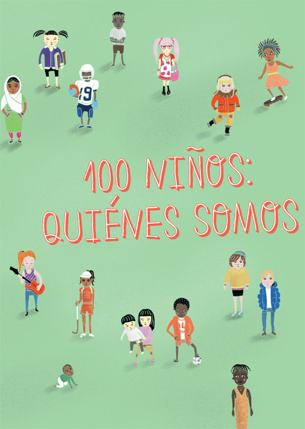 Ilustración de 100 niños