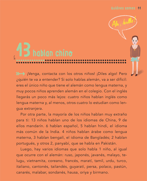 Ilustración de 100 niños