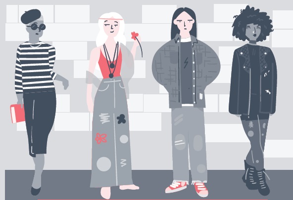 Ilustración de Moda sostenible