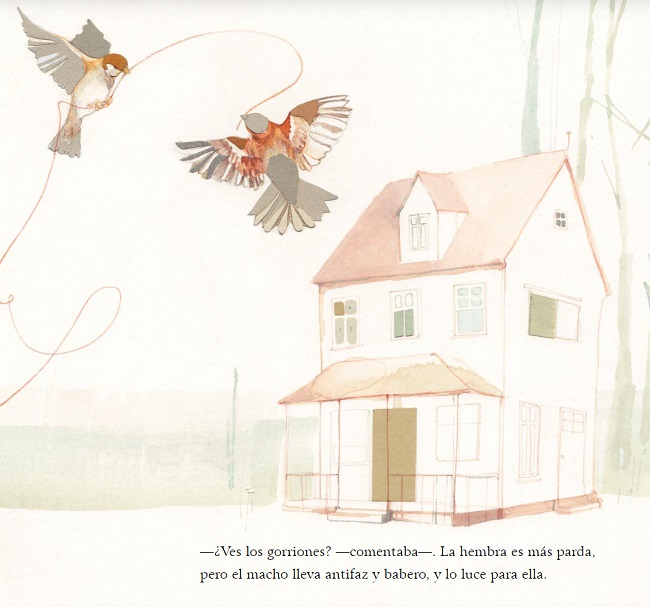 Ilustración de Con alas de mariposa