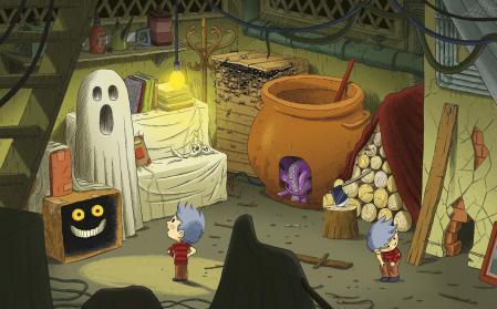 Ilustración de La maravillosa y horripilante casa de la abuela