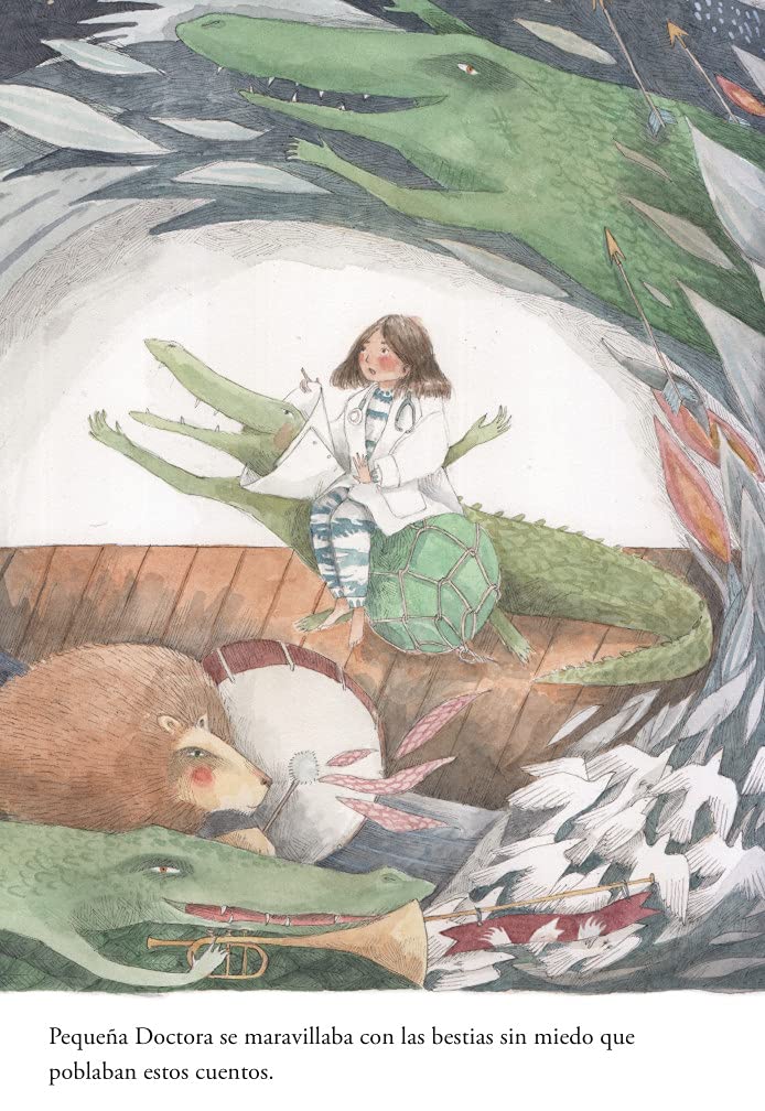 Ilustración de Pequeña Doctora y la bestia sin miedo