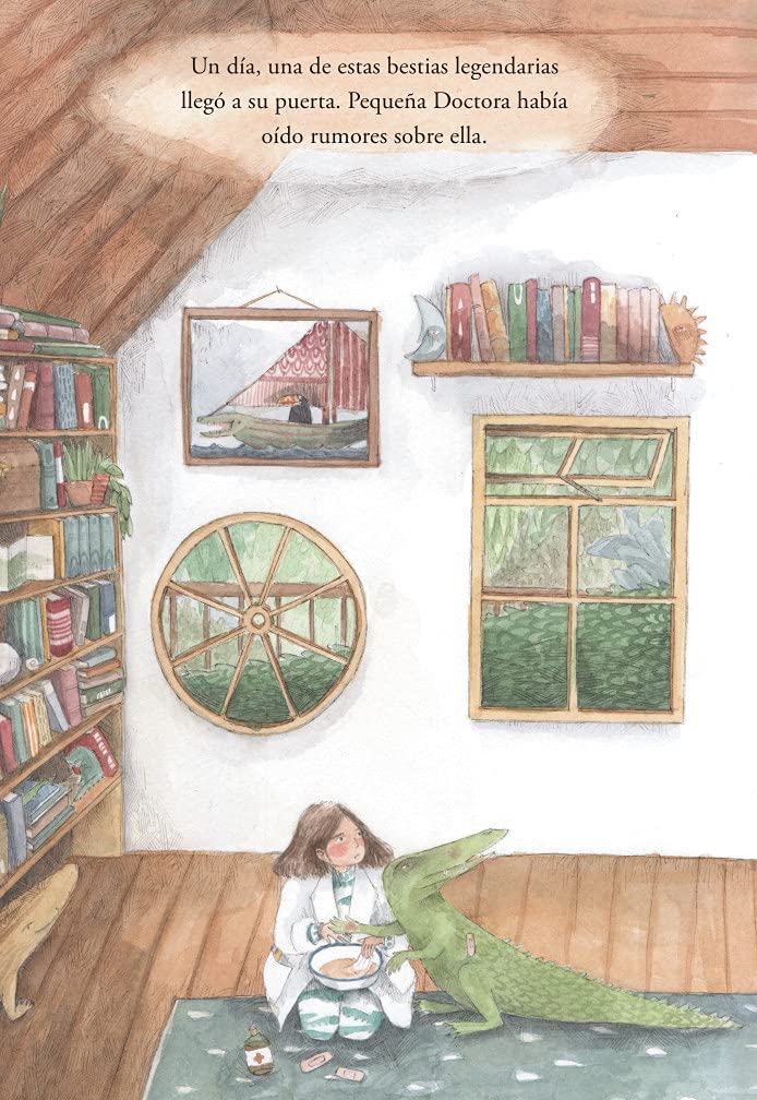 Ilustración de Pequeña Doctora y la bestia sin miedo