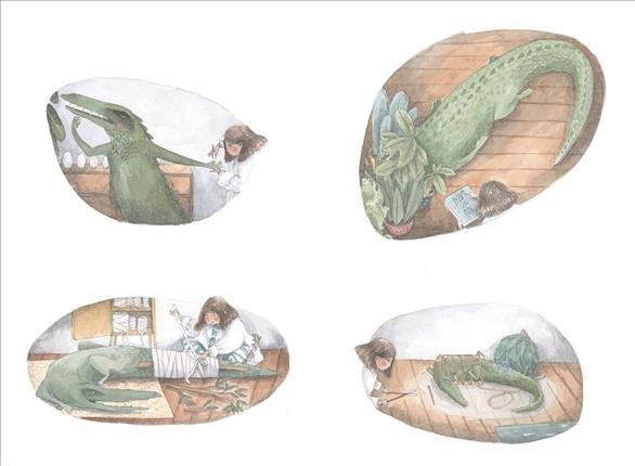 Ilustración de Pequeña Doctora y la bestia sin miedo