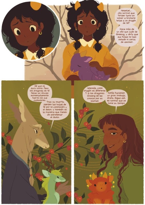 Ilustración de El Tapiz de los Dragones de Té