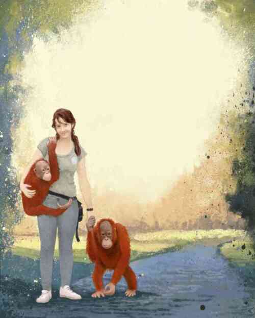 Ilustración de Los orangutanes y yo