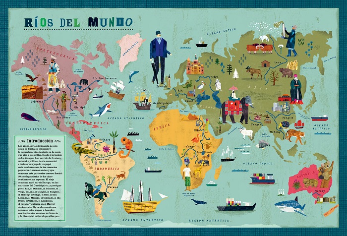 Ilustración de Ríos del mundo