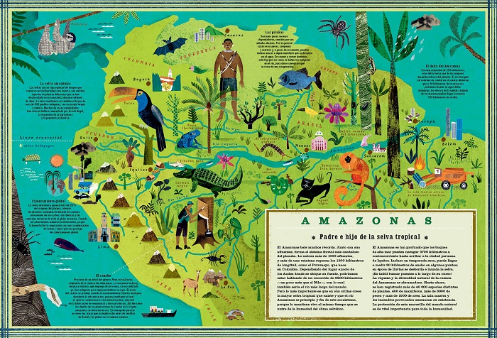 Ilustración de Ríos del mundo
