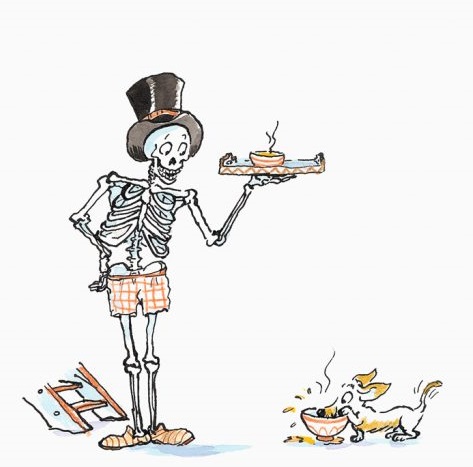 Ilustración de Óscar y Sabueso