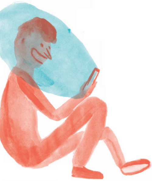 Ilustración de Likeo, luego existo