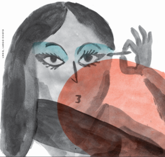 Ilustración de Likeo, luego existo