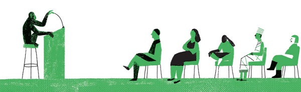 Ilustración de Aprender de los chimpacés