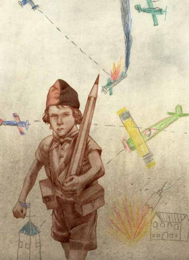 Ilustración de Escritos en la guerra
