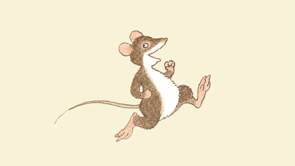 Ilustración de Ratoncito va a la guardería