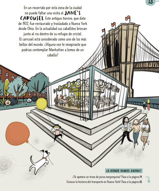 Ilustración de Grandes ciudades, pequeños viajeros. Nueva York