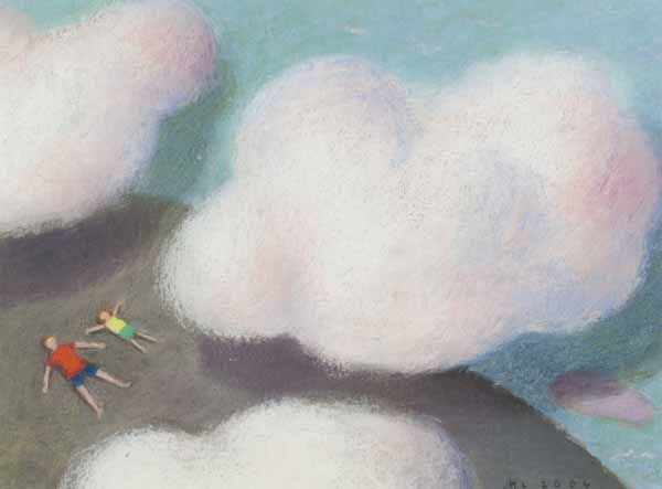 Ilustración de La niña y el árbol de las grajillas
