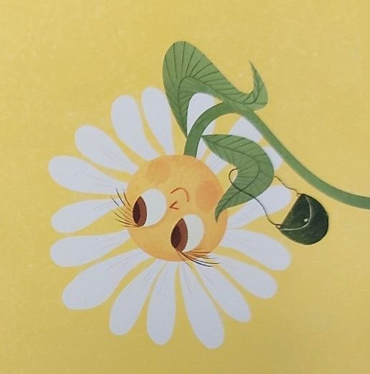 Ilustración de El elefante y la margarita
