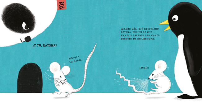 Ilustración de Lávate las manos con el señor Panda