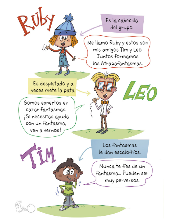 Ilustración de Los Atrapafantasmas. Maullidos fantasmagóricos