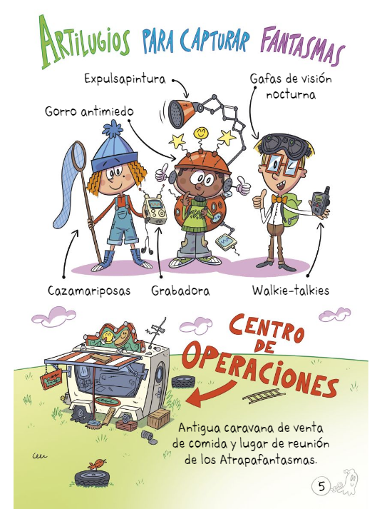 Ilustración de Los Atrapafantasmas. Maullidos fantasmagóricos