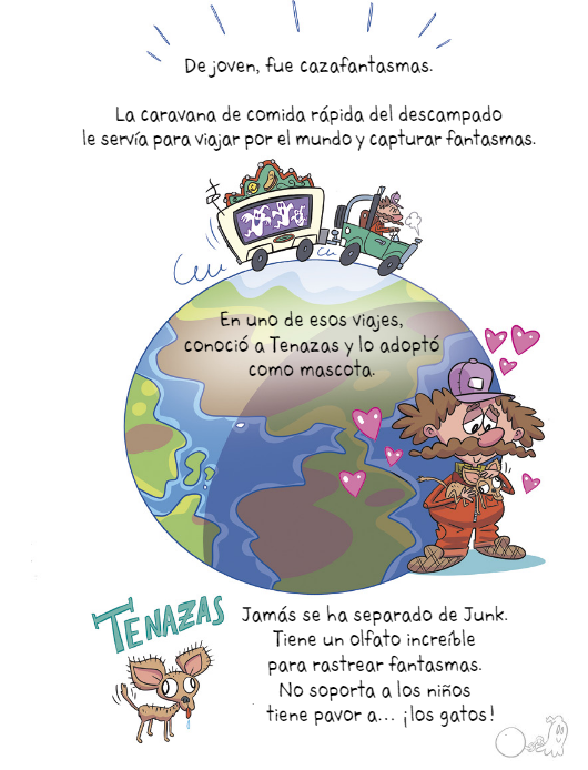 Ilustración de Los Atrapafantasmas. Maullidos fantasmagóricos