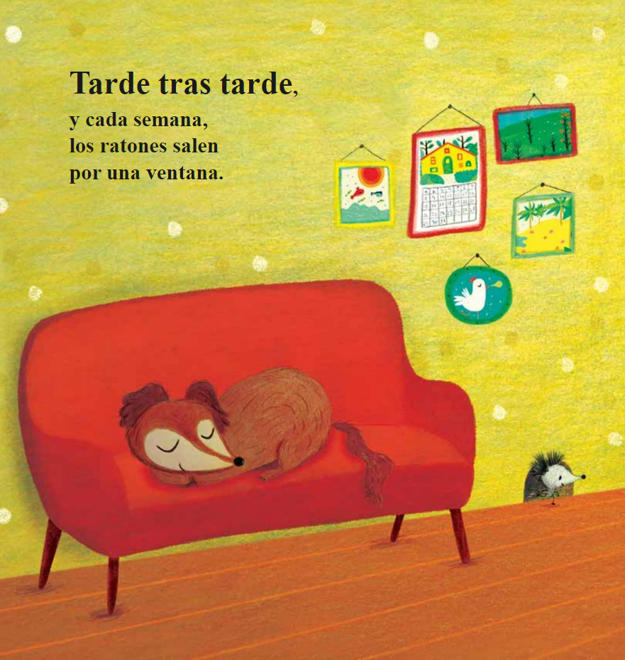 Ilustración de Ratones en la escuela