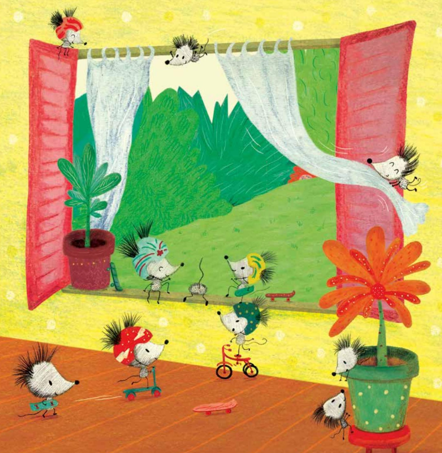 Ilustración de Ratones en la escuela