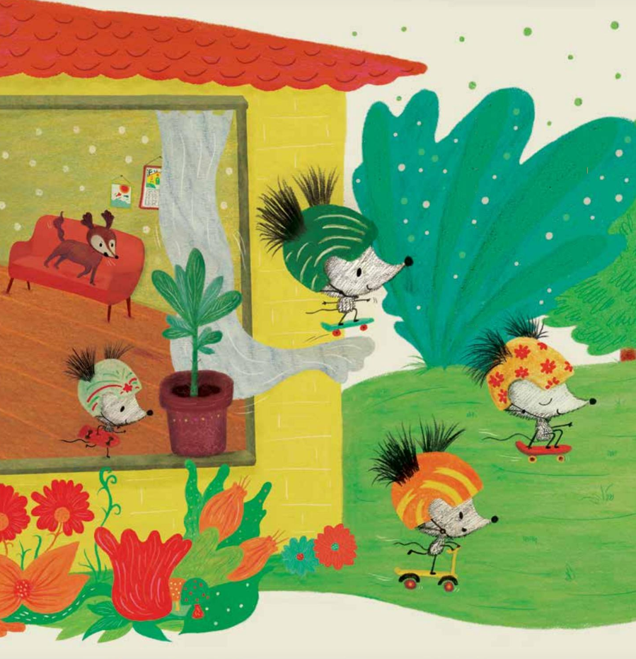 Ilustración de Ratones en la escuela