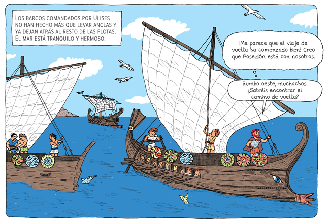 Ilustración de La Odisea. Las aventuras de Ulises