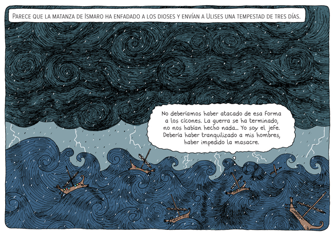 Ilustración de La Odisea. Las aventuras de Ulises