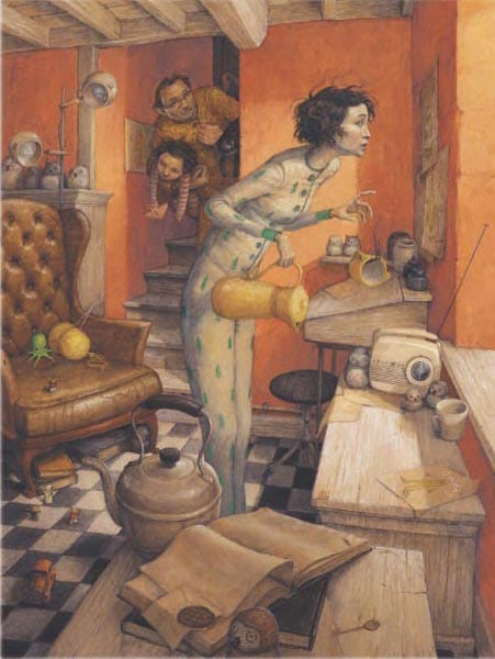 Ilustración de El perro negro