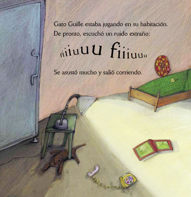 Ilustración de Gato Guille y los monstruos