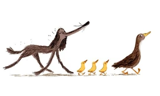 Ilustración de Perro apestoso en la granja