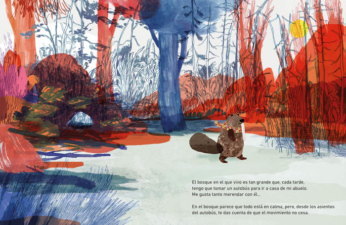 Ilustración de El viaje de Castor