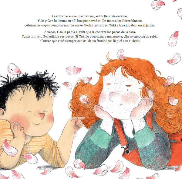 Ilustración de Un cerezo