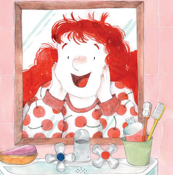 Ilustración de Un cerezo