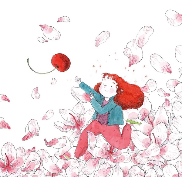 Ilustración de Un cerezo