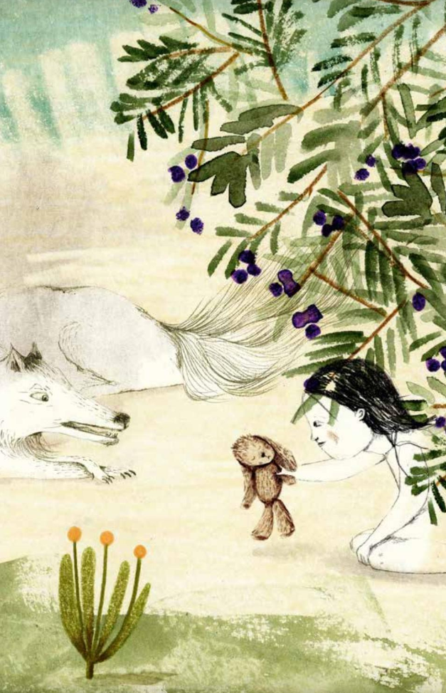 Ilustración de Zackarina y el Lobo de Arena