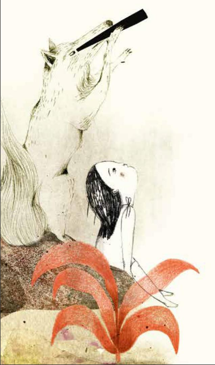 Ilustración de Zackarina y el Lobo de Arena