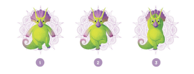 Ilustración de DINO YOGA