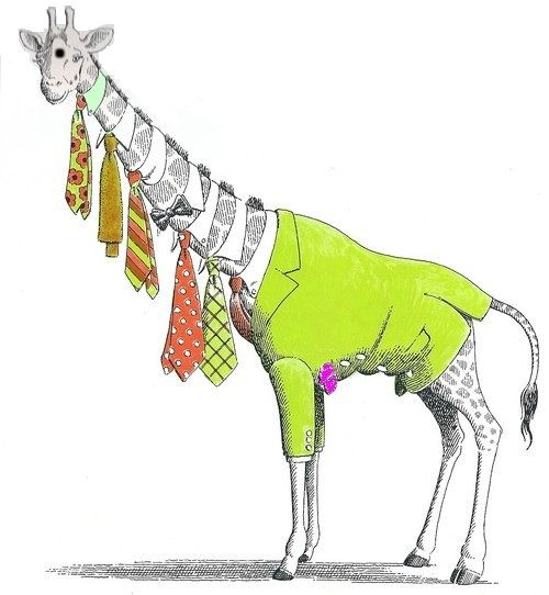 Ilustración de Los animales no deberían vestirse